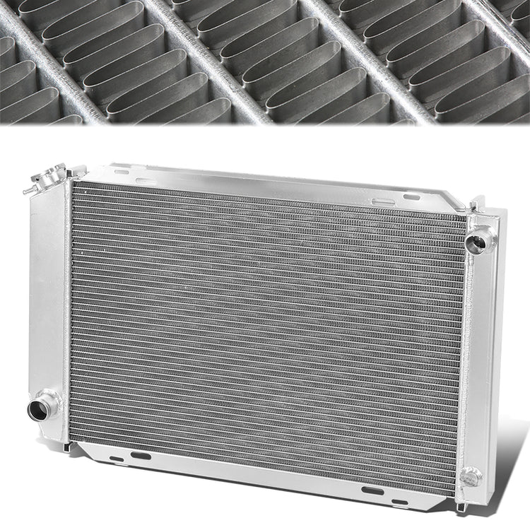 RADIADOR DE ALUMINIO RADIATOR - 3 ROWS - 79-93 FORD MUSTANG / 80-87 THUNDERBIRD, MERCURY COUGAR / 83-86 LTD, MARQUIS / 81-82 GRANADA / 80-83 FAIRMONT / 82-87 LINCOLN CONTINENTAL / 84-92 MARK VII / 80-86 CAPRI / 1985 GRAND MARQUIS / 78-83 ZEPHYR -