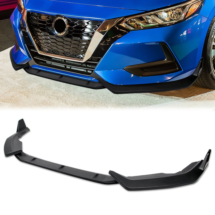 LIP FRONTAL 20-22 NISSAN SENTRA - REQUIRES DRILLING BUMPER FOR INSTALLATION - 3PC - MATTE BLACK