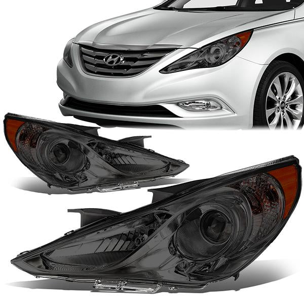 FAROS 11-14 HYUNDAI SONATA 4-DOOR - PROJECTOR - H7 LOW BEAM / HIGH BEAM - SMOKE HOUSING / AMBER CORNER