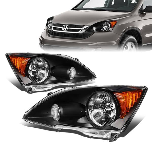 FAROS 07-11 HONDA CRV - H4 HIGH & LOW BEAM / 7440A SIGNAL / 168NA MARKER - BLACK HOUSING / AMBER CORNER