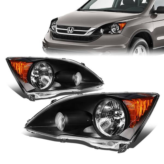 FAROS 07-11 HONDA CRV - H4 HIGH & LOW BEAM / 7440A SIGNAL / 168NA MARKER - BLACK HOUSING / AMBER CORNER