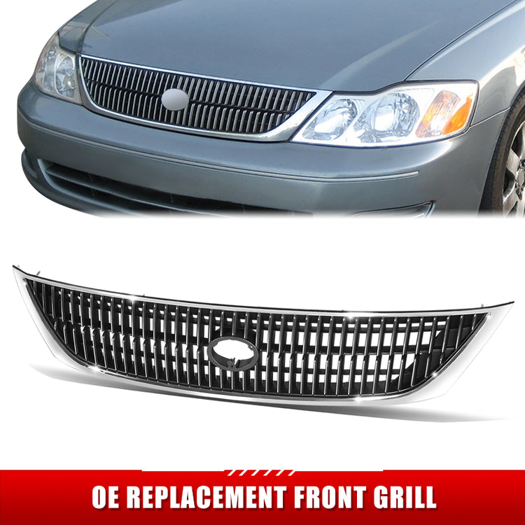 PARRILLA GRILLE - TY AVALN '00-'04/ GRILLE ASS'Y 00-02/ CHROME SILVER/BLACK//PARTS.NO,TO1200236//OEM NO,53100AC040