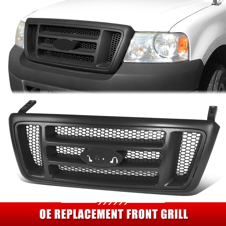PARRILLA GRILLE - FD F150 P/U '04-'08/ GRILLE ASS'Y/ W/PAINTED BLACK/ W/TEXTURED DARK GRAY/ (XLT)(EXCEPT HERITAGE)