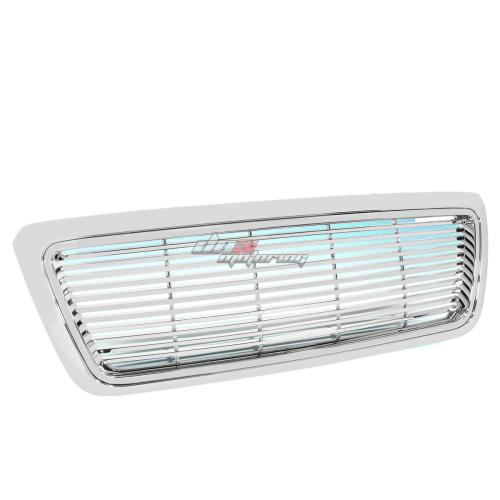 PARRILLA GRILLE - 04-08 FORD F-150 - BILLET STYLE - ABS - GLOSSY - CHROME