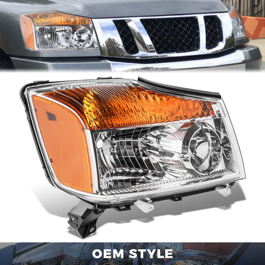 FAROS OE STYLE - 08-15 NISSAN TITAN - HEADLIGHT AMBER - RIGHT SIDE