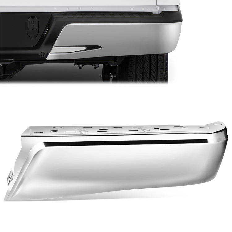 DEFENSA 15-20 FORD F-150 ,CHROME,RIGHT,WITHOUT SENSOR HOLE - RIGHT - CHROME