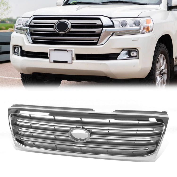 PARRILLA GRILLE - TY LD-CRUSR 98-04/05-07(FJ100)/ GRILLE ASS'Y 03-04/ CHROME SILVER-GRAY//PARTS.NO,TO1200252//OEM NO,5310160270
