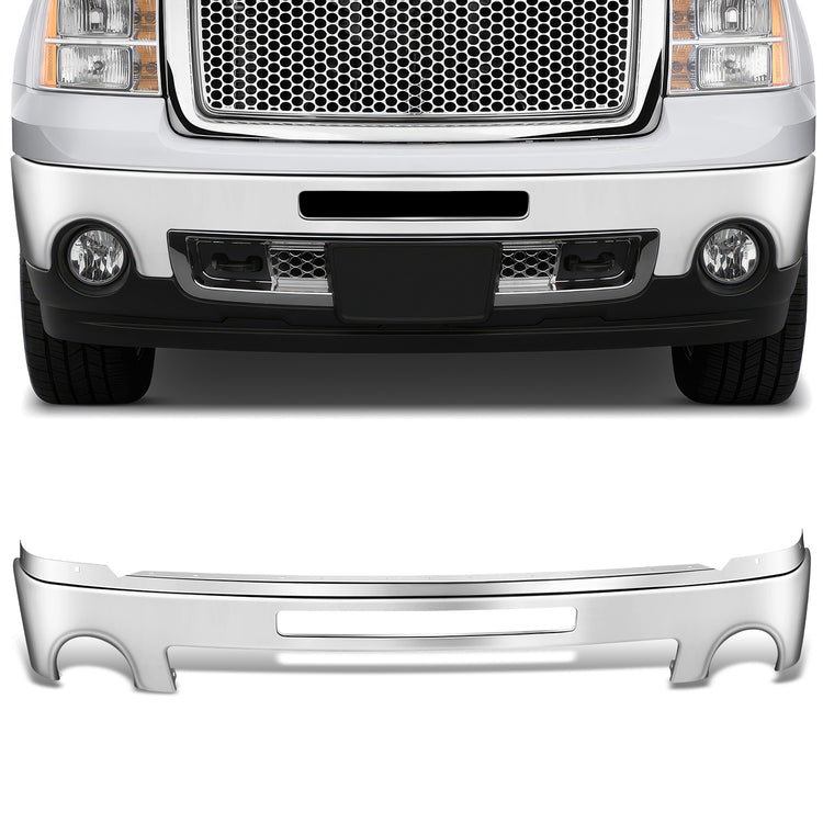 DEFENSA 07-13 GMC SIERRA 1500 / 07-10 GMC SIERRA 2500 HD / 07-10 GMC SIERRA 3500 HD , WITH FOG LIGHT; WITH AIR INLET - CHROME