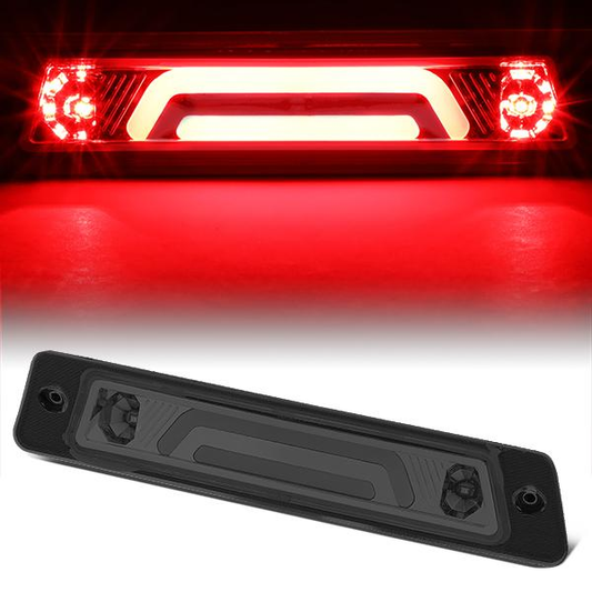 LUZ DE FRENO 87-93 FORD MUSTANG LX - FITS HATCHBACK MODELS WITH OEM SPOILER - PLUGS INTO FACTORY BULB SOCKET - 3D - LED - SMOKE