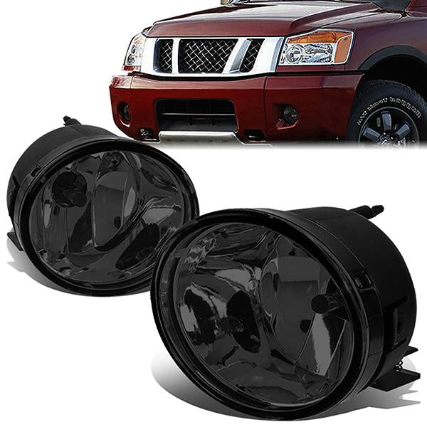 FAROS DE NIEBLA 05-15 NISSAN TITAN / 05-07 NISSAN ARMADA - NO SWITCH - SMOKE