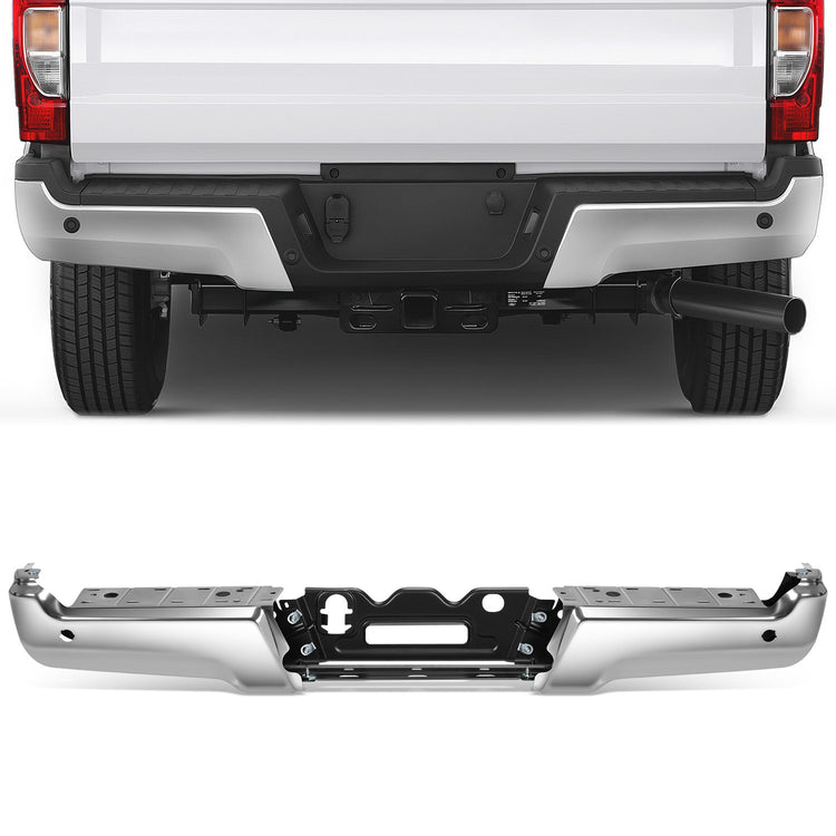 DEFENSA 17-22 FORD F-250 SUPER DUTY / 17-22 FORD F-350 SUPER DUTY - WITH PARKING ASSIST SENSOR HOLES - CHROME