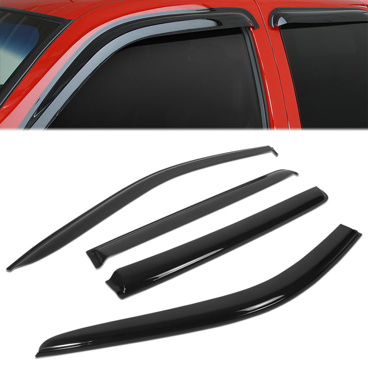 PROTECTOR DE VENTANA WINDOW VISORS - 19-23 CHEVROLET (CHEVY) SILVERADO 1500 CREW CAB / 20-23 CHEVROLET SILVERADO 2500HD 3500HD CREW CAB / 19-23 GMC SIERRA 1500 CREW CAB / 20-23 GMC SIERRA 2500HD 3500HD CREW CAB