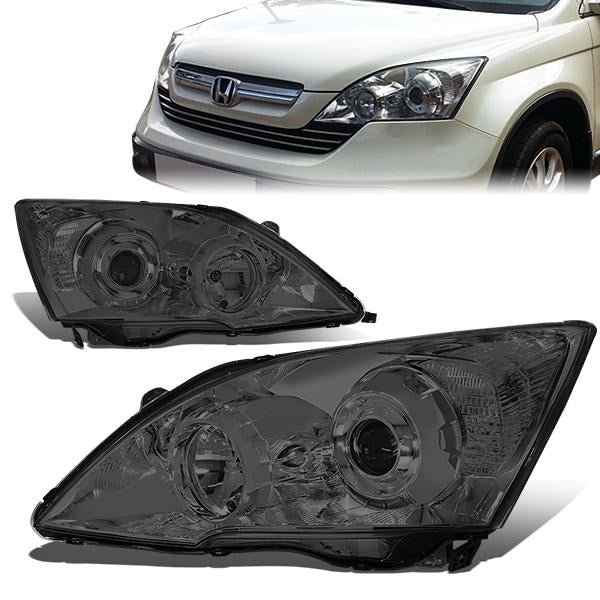 FAROS 07-11 HONDA CR-V 4-DOOR - PROJECTOR - SMOKE HOUSING / CLEAR CORNER - H1 LOW BEAM / HIGH BEAM