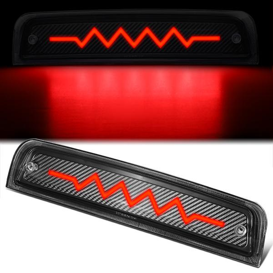 LUZ DE FRENO 09-18 DODGE RAM 1500 / 10-18 DODGE RAM 2500, 3500, 4500, 5500 - 3D - LED - SEQUENTIAL HEARTBEAT LED - BLACK