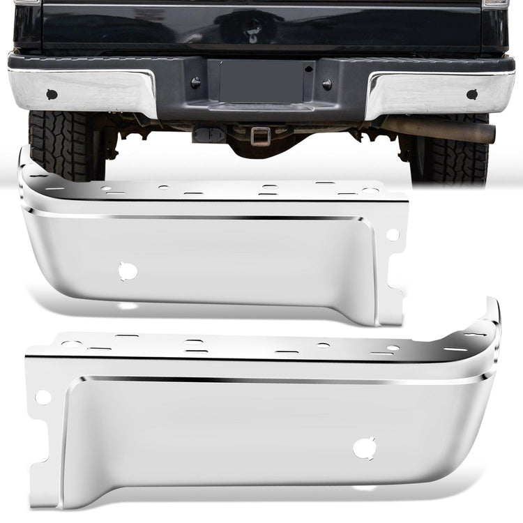 DEFENSA 09-14 FORD F-150, FITS FLEETSIDE MODELS ONLY WITH PARKING SENSOR HOLES - CHROME