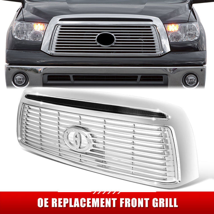 PARRILLA GRILLE - TY TUNDR '07-'13/ GRILLE ASS'Y 10-13/ CHROME/SATIN NICKEL/ (W/O ROCK W/O SPORT PKG)/ (LIMITED)