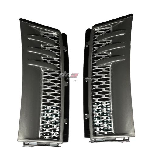 PARRILLA GRILLE - 03-12 RANGE ROVER - SIDE VENT - HONEYCOMB MESH STYLE - ABS - GRAY / SILVER