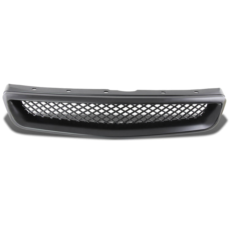PARRILLA GRILLE - 99-00 HONDA CIVIC - DIAMOND MESH STYLE - FRONT UPPER - ABS - BLACK