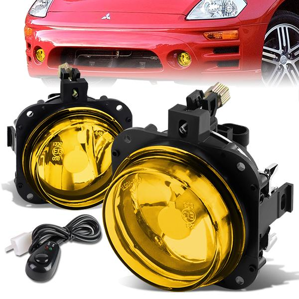 FAROS DE NIEBLA 02-05 MISTUBISHI ECLIPSE / 04-08 GALANT - WITH SWITCH - 9145 BULB - AMBER