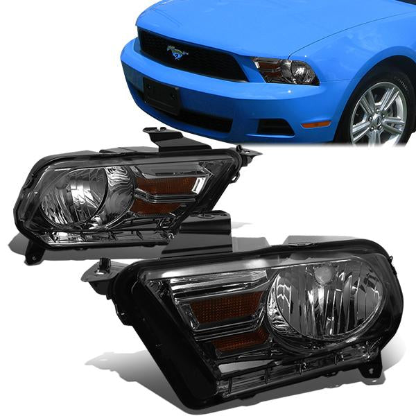 FAROS 10-14 FORD MUSTANG 2-DOOR - H13 LOW BEAM / HIGH BEAM - SMOKE HOUSING / AMBER CORNER