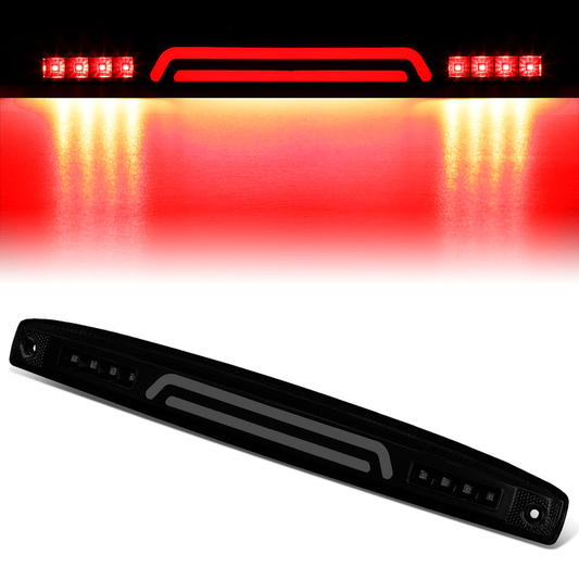 LUZ DE FRENO 03-06 DODGE RAM 2500 3500 - FITS MODELS WITH OEM TAIL GATE LAMP - 3D - LED - BLACK / SMOKE