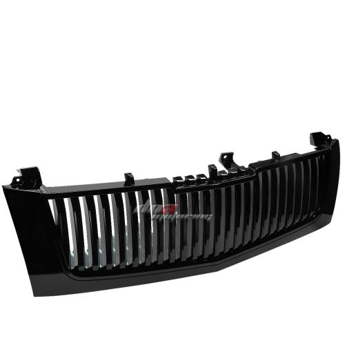 PARRILLA GRILLE - 02-06 CADILLAC ESCALADE , EXT / 03-06 CADILLAC ESCALADE ESV - VERTICAL FENCE STYLE - BLACK