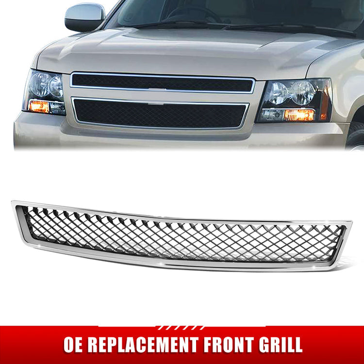 PARRILLA GRILLE - CV AVALANCH 07-13/ GRILLE ASS'Y/ LOWER MAT-BLACK/ W/CHROME FRAME/ (W/O OFF ROAD PKG)/(W/BLACK MESH)//PARTS.NO,GM1200553//OEM NO,15835084