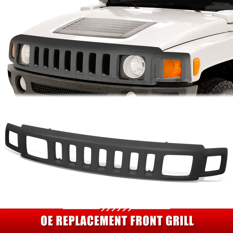 PARRILLA GRILLE - GM HUMER H3 '06-'10/ GRILLE ASS'Y/ UPPER MAT-BLACK//PARTS.NO,HU1200100//OEM NO,15834197