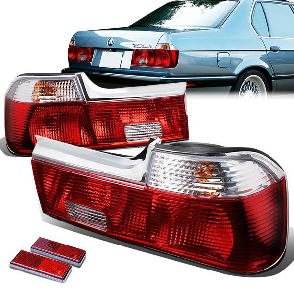 FAROS TRASEROS 88-92 BMW 735I / 93-94 BMW 740I , 740IL / 88-94 BMW 750IL - RED / CLEAR