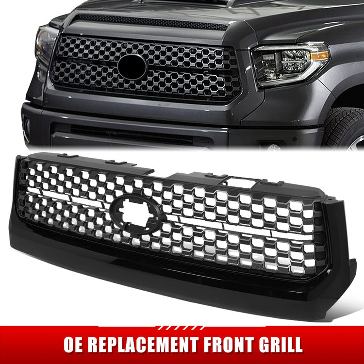 PARRILLA GRILLE - TY TUNDR 14-21/ GRILLE ASS'Y 18-21/ W/PAINTED ATTITIDE BLACK/ W/BLACK FRAME/ W/O CHROME SURROUND