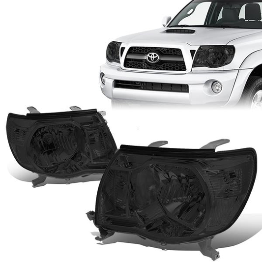 FAROS 05-11 TOYOTA TACOMA - OE STYLE - H4 HIGH / LOW BEAM / 4157NA TURN SIGNAL - CHROME HOUSING / SMOKED LENS / CLEAR CORNER