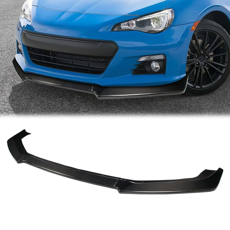 LIP FRONTAL 13-16 SCION FRS - REQUIRES DRILLING BUMPER FOR INSTALLATION - 3PC - REAL CARBON FIBER