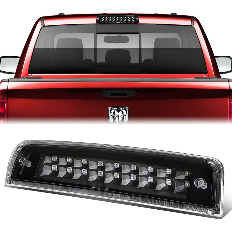 LUZ DE FRENO 09-17 DODGE RAM 1500 / 10-17 RAM 2500, 3500 - FITS MODELS WITH CARGO LIGHTS ONLY - LED - BLACK