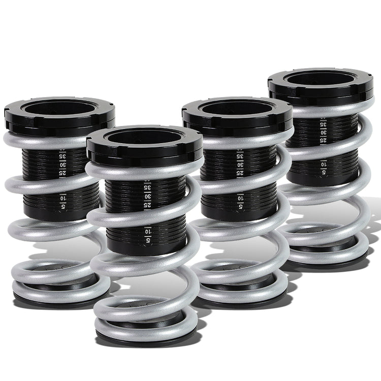 COILOVER 01-05 HONDA CIVIC - SCALE - BLACK SLEEVE / BLACK TOP / SILVER SPRING