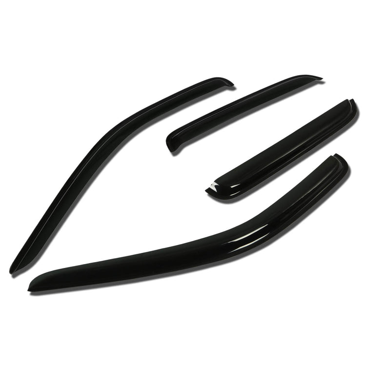 PROTECTOR DE VENTANA WINDOW VISORS - 05-10 DODGE DAKOTA - 4PCS - QUAD CAB - DARK SMOKE