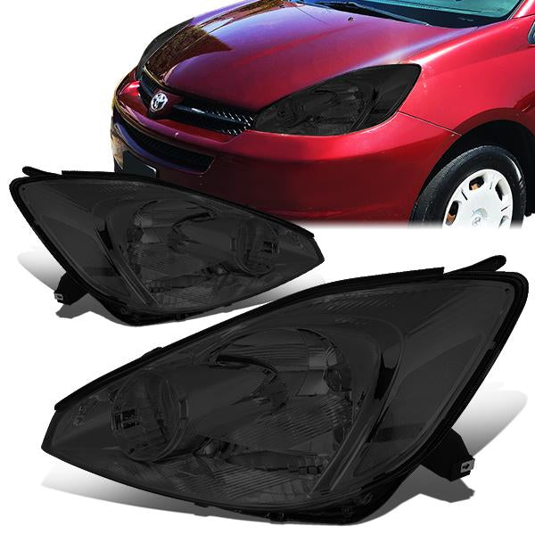 FAROS 04-05 TOYOTA SIENNA 4/5-DOOR - SMOKE HOUSING / CLEAR CORNER - 9006 LOW BEAM / 9005 HIGH BEAM