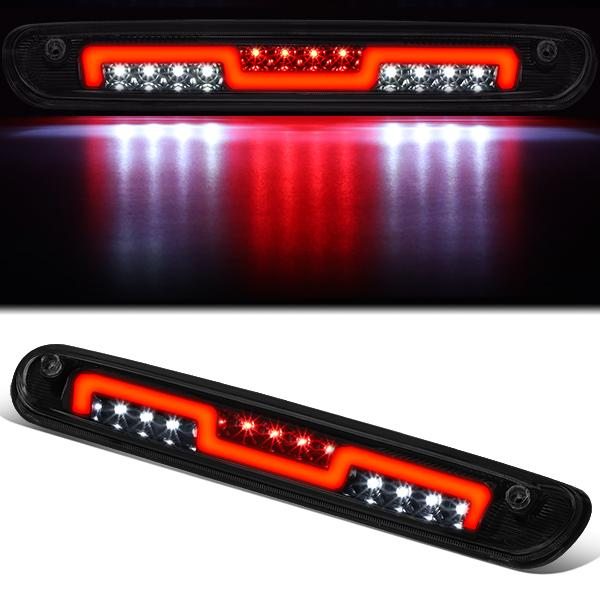 LUZ DE FRENO 3RD BRAKE LIGHT - 07-13 CHEVY SILVERADO 1500, GMC SIERRA 1500 / 07-14 CHEVY SILVERADO 2500, 3500, GMC SIERRA 2500, 3500 / 09-10 HUMMER H3T - SEQUENTIAL CHASE LED - SMOKE