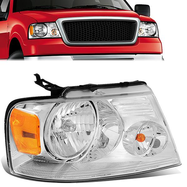 FAROS OE STYLE - 04-08 FORD F-150 / 06-08 LINCOLN MARK LT - 9007 HEADLIGHT / 3157A PARKING - CHROME HOUSING - RIGHT