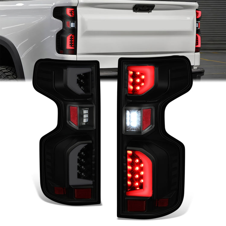 FAROS TRASEROS 19-24 CHEVY SILVERADO 1500 LED,SMOKE LENS
