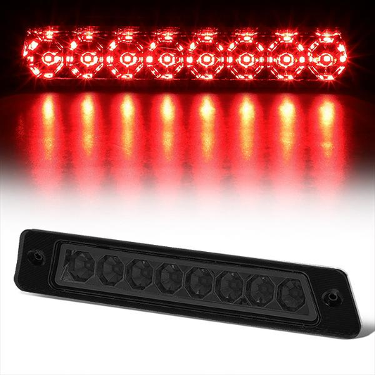 LUZ DE FRENO 87-93 FORD MUSTANG LX - FITS HATCHBACK MODELS WITH OEM SPOILER - PLUGS INTO FACTORY BULB SOCKET - LED - SMOKE