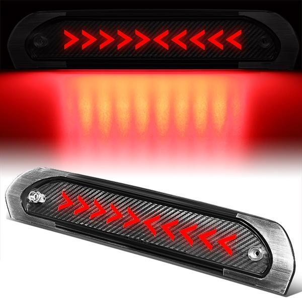 LUZ DE FRENO 02-08 DODGE RAM 1500 / 03-09 DODGE RAM 2500, 3500 - 3D - LED - SEQUENTIAL ARROW LED - BLACK