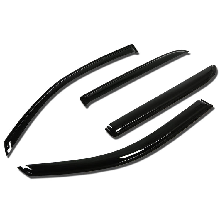 PROTECTOR DE VENTANA WINDOW VISORS - 02-06 GMC ENVOY, CHEVY TRAILBLAZE / 03-08 ISUZU ASCENDER - 4PCS - FITS 7 PASSENGER MODEL ONLY - DARK SMOKE