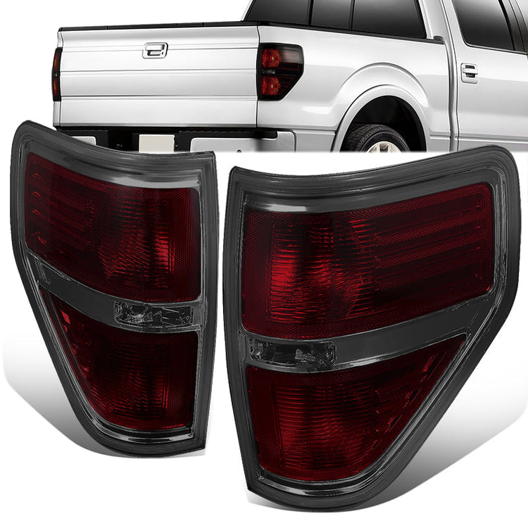 FAROS TRASEROS 09-14 FORD F-150 - CHROME/SMOKED
