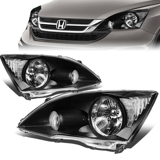 FAROS 07-11 HONDA CRV - H4 HIGH & LOW BEAM / 7440A SIGNAL / 168NA MARKER - BLACK HOUSING / CLEAR CORNER