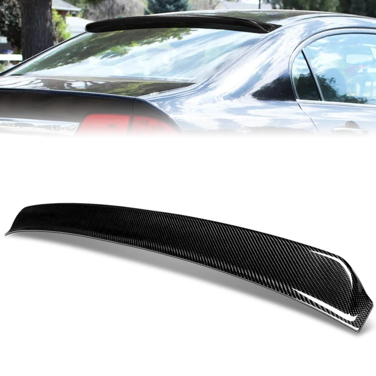 SPOILER CAR ROOF SPOILER - 06-15 HONDA CIVIC - FITS SEDAN MODELS - CARBON FIBER BLACK