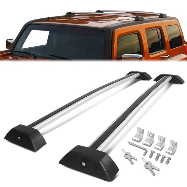 PORTAEQUIPAJE ROOF RACK CROSS BAR - 06-10 HUMMER H3 - MOUNTS ONTO OEM ROOF RAILS - BLACK