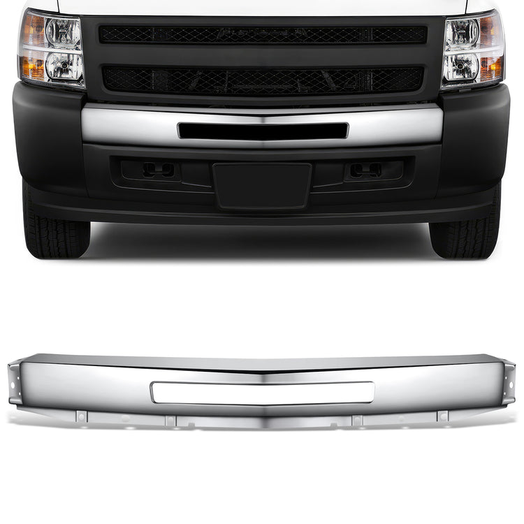 DEFENSA 07-13 CHEVROLET SILVERADO 1500 - WITH FRONT AIR INTAKE CUTOUT - CHROME
