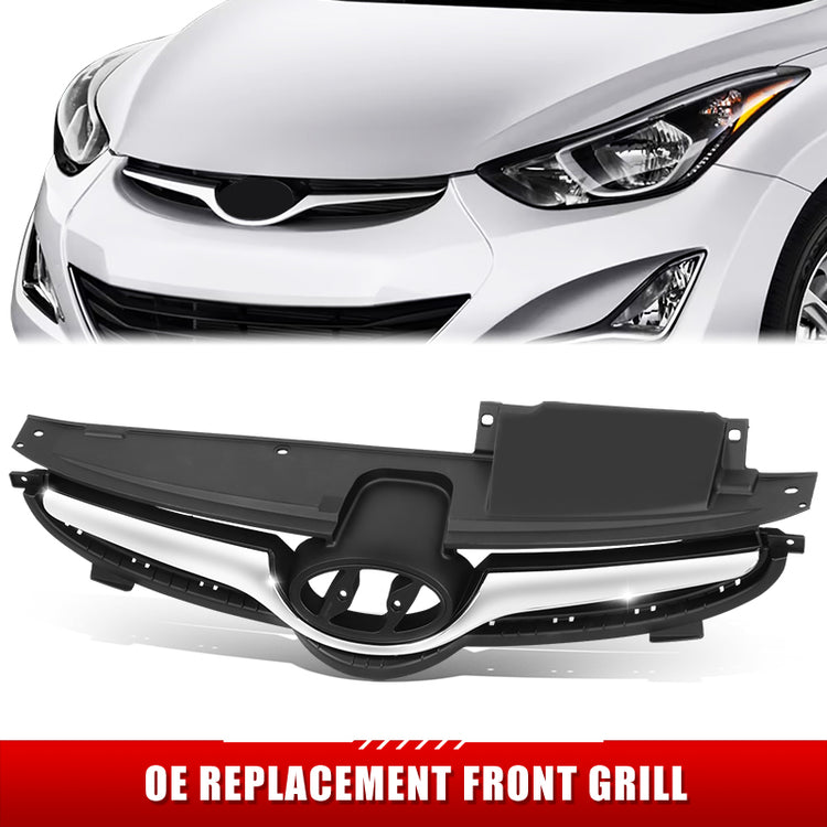 PARRILLA GRILLE - HY ELNTR 11-13/14-16/ GRILLE ASS'Y 14-16/ BLK/CHRM/ (SD) (KOREA BUILT)//PARTS.NO,HY1200172//OEM NO,863503X710