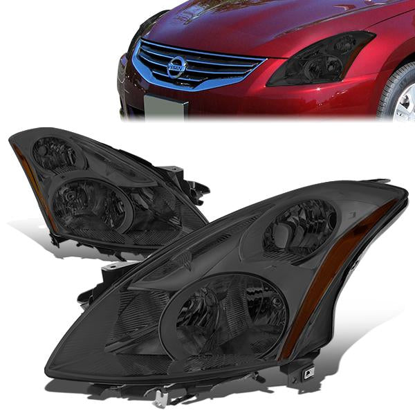 FAROS 10-12 NISSAN ALTIMA SEDAN - FITS MODELS W/ HALOGEN HEADLIGHTS ONLY - H11 LOW / H9 HIGH - SMOKE HOUSING / AMBER CORNER