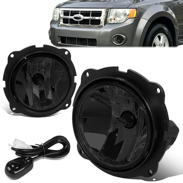 FAROS DE NIEBLA 07-12 FORD ESCAPE - WITH SWITCH - SMOKE